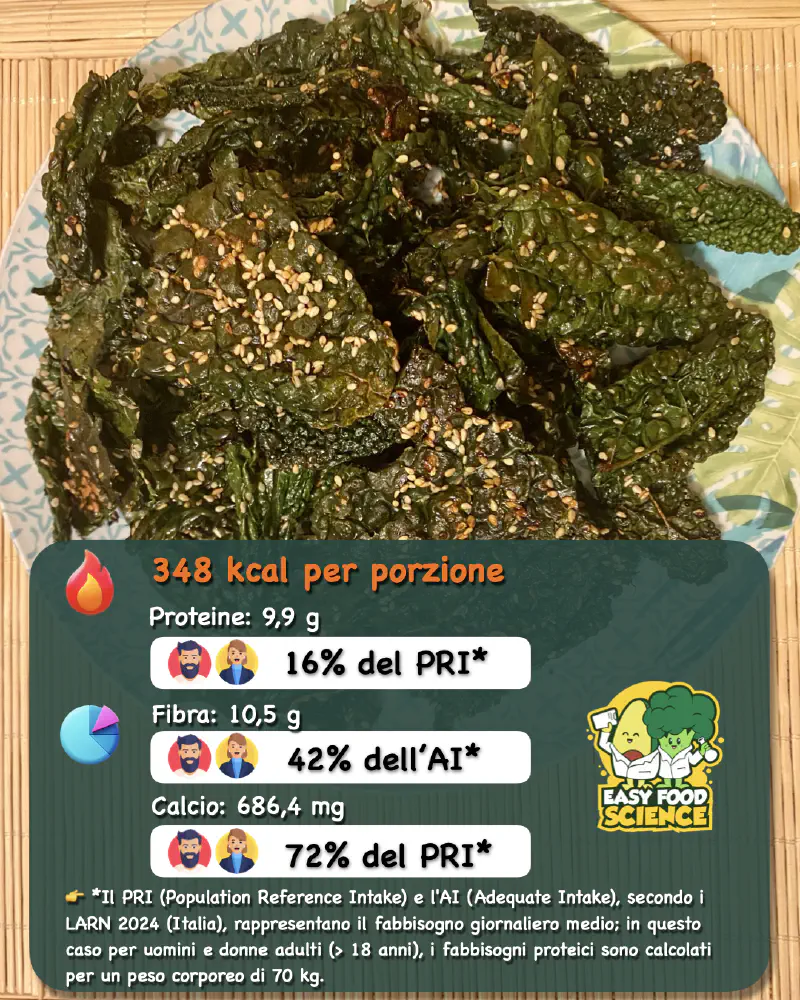 Chips di cavolo nero